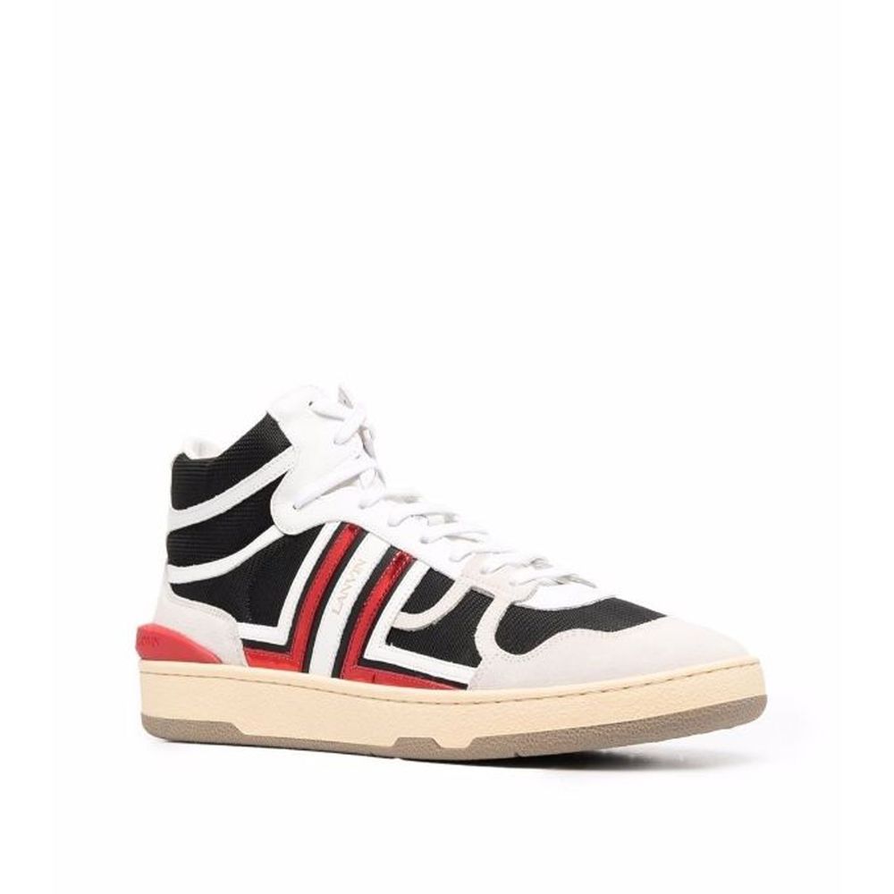 Lanvin Black Calfskin High Top Sneakers - Image 2