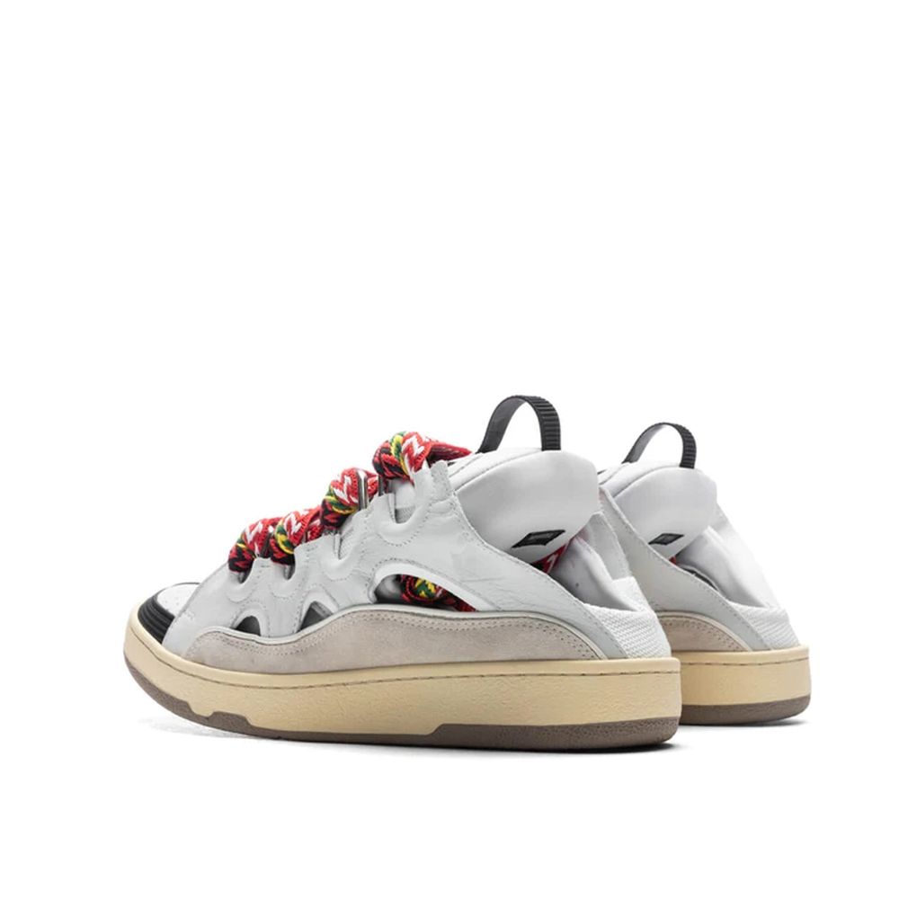 Lanvin White Calfskin Chunky Sneakers - Image 3