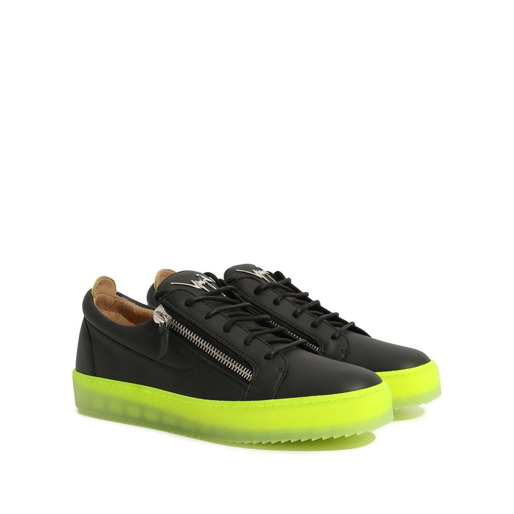 Giuseppe Zanotti Black Calfskin Low Top Sneakers - Image 2