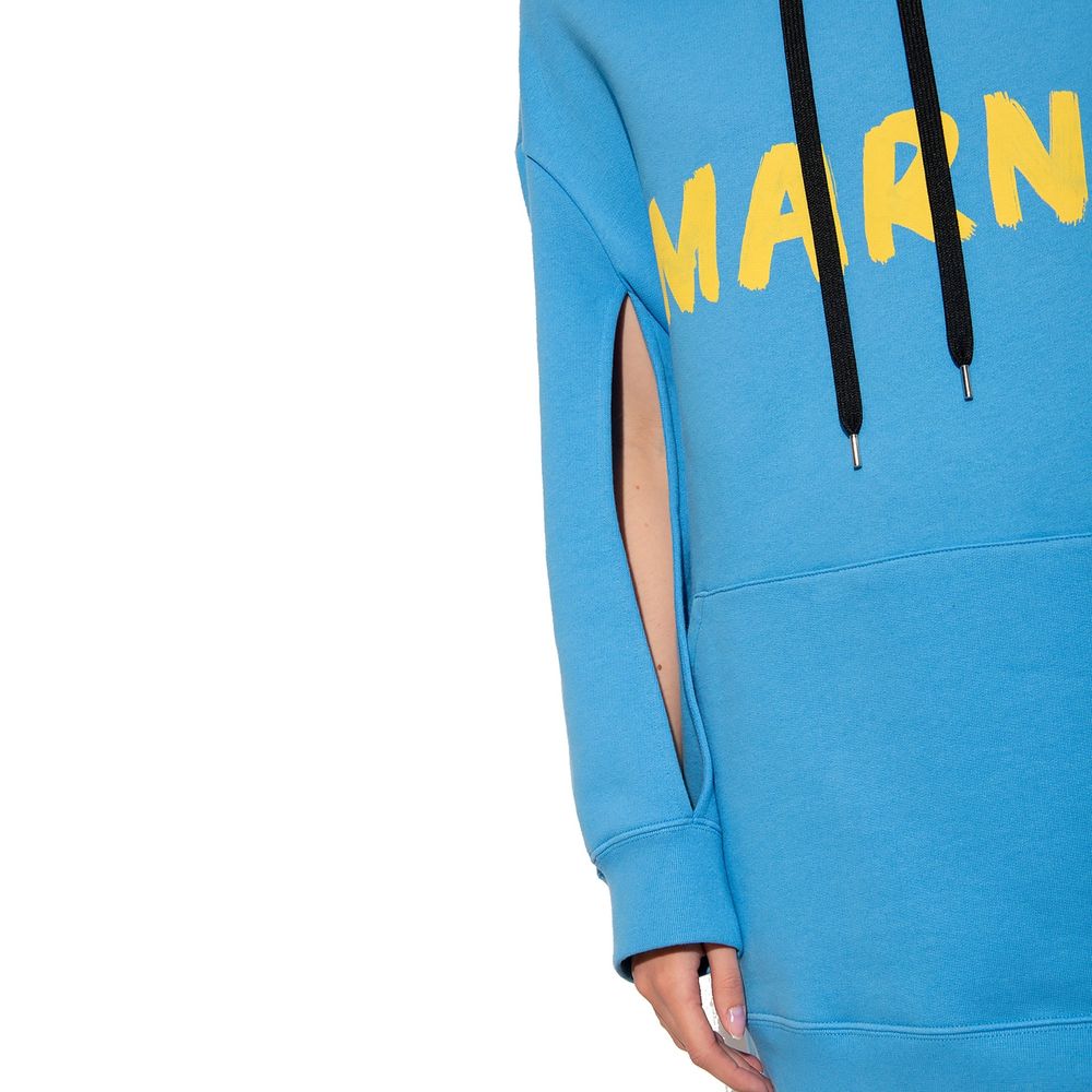 Marni Blue Cotton Sweatshirt - Image 4