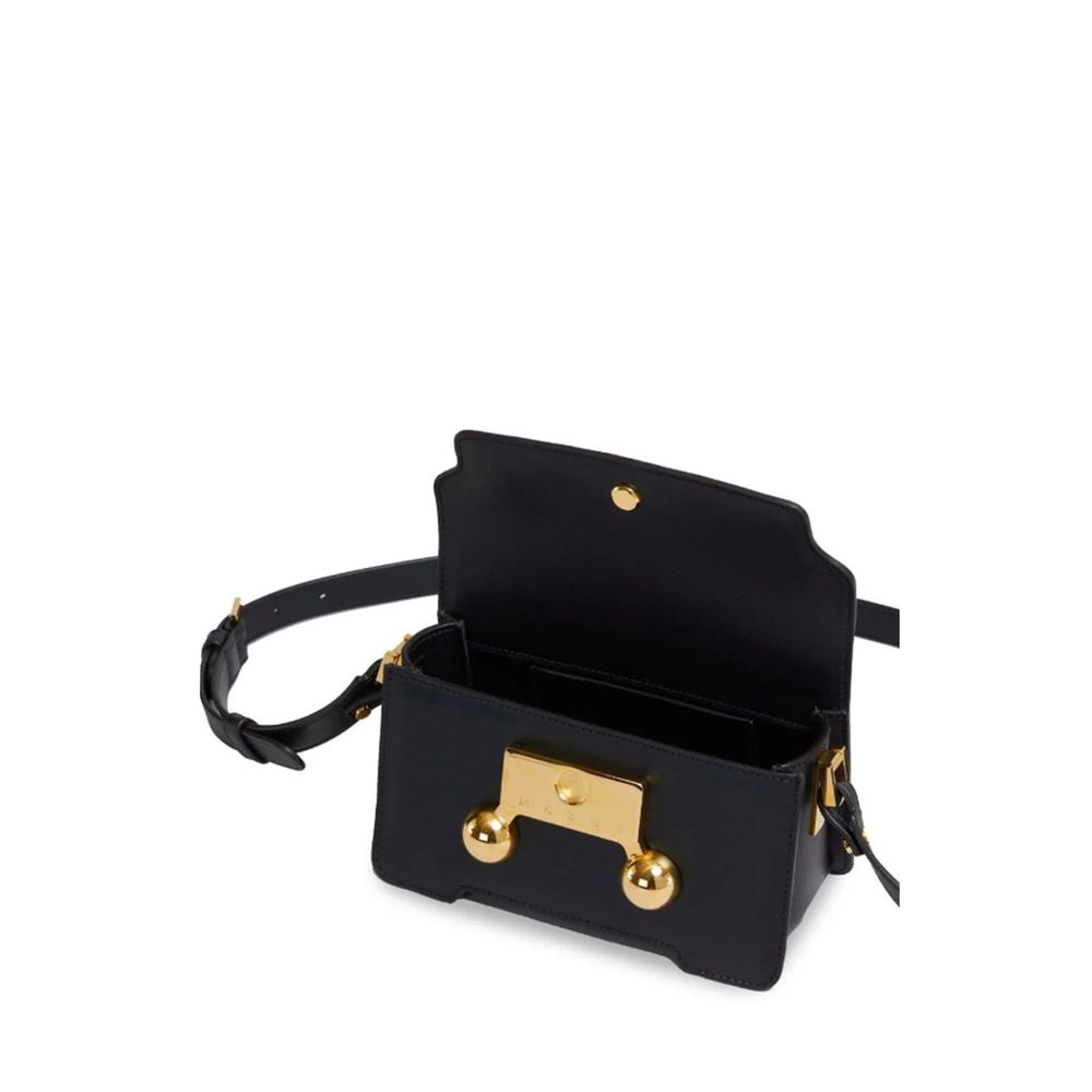 Marni Black Calfskin Crossbody Bag - Image 4