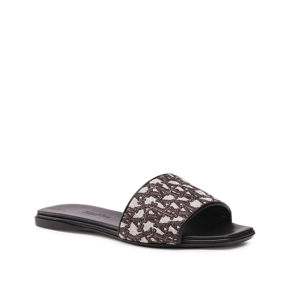 Max Mara Brown Polyamide Slides - Image 2