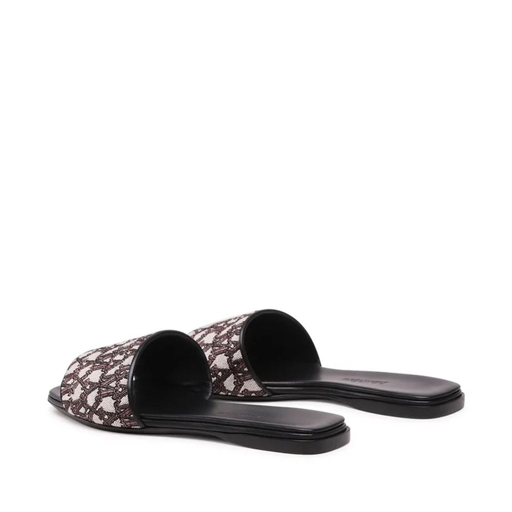 Max Mara Brown Polyamide Slides - Image 3