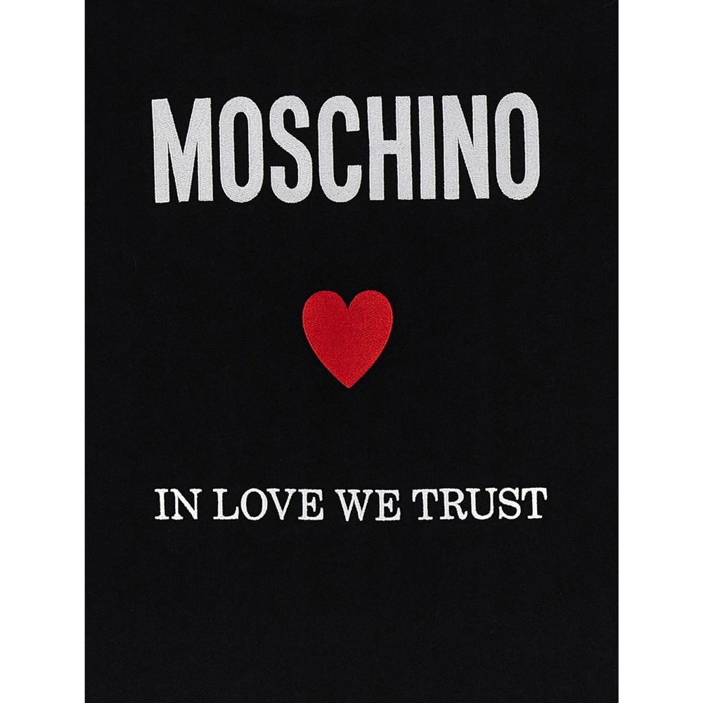 Moschino Couture Black Cotton T-Shirt - Image 4