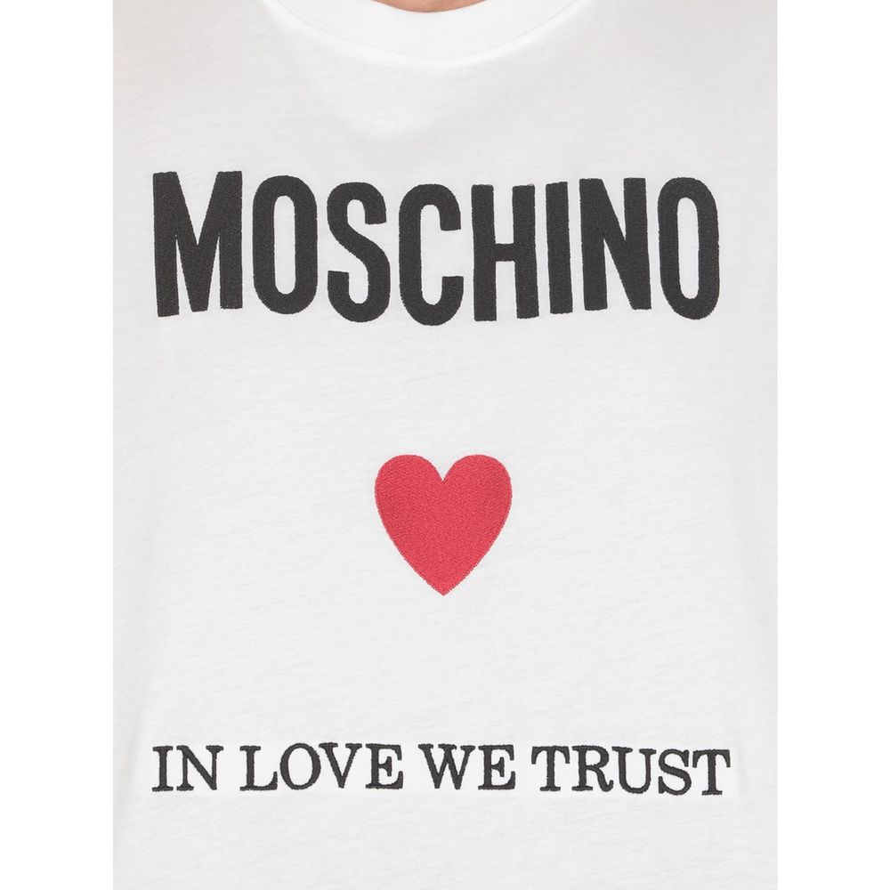 Moschino Couture White Cotton T-Shirt - Image 4