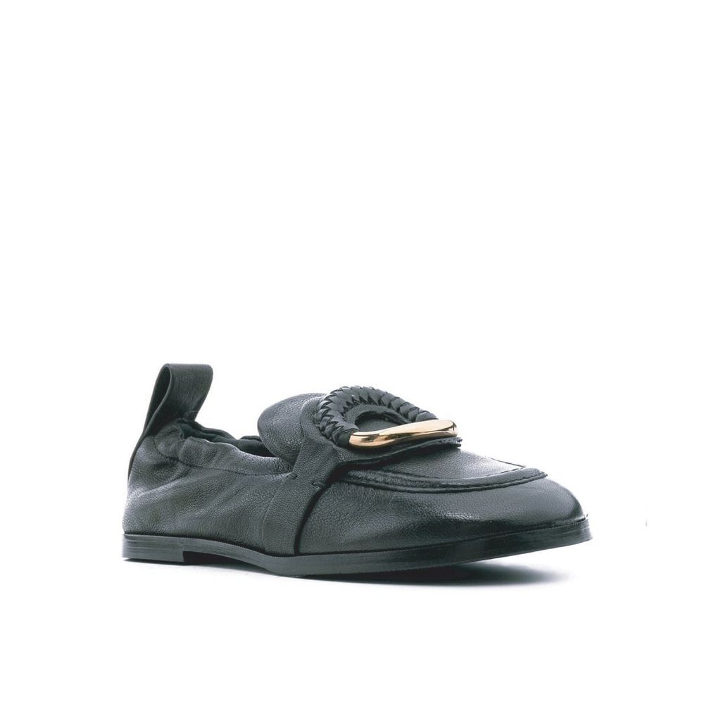 See By Chloé Black Calfskin Slip-On Loafers - Image 2