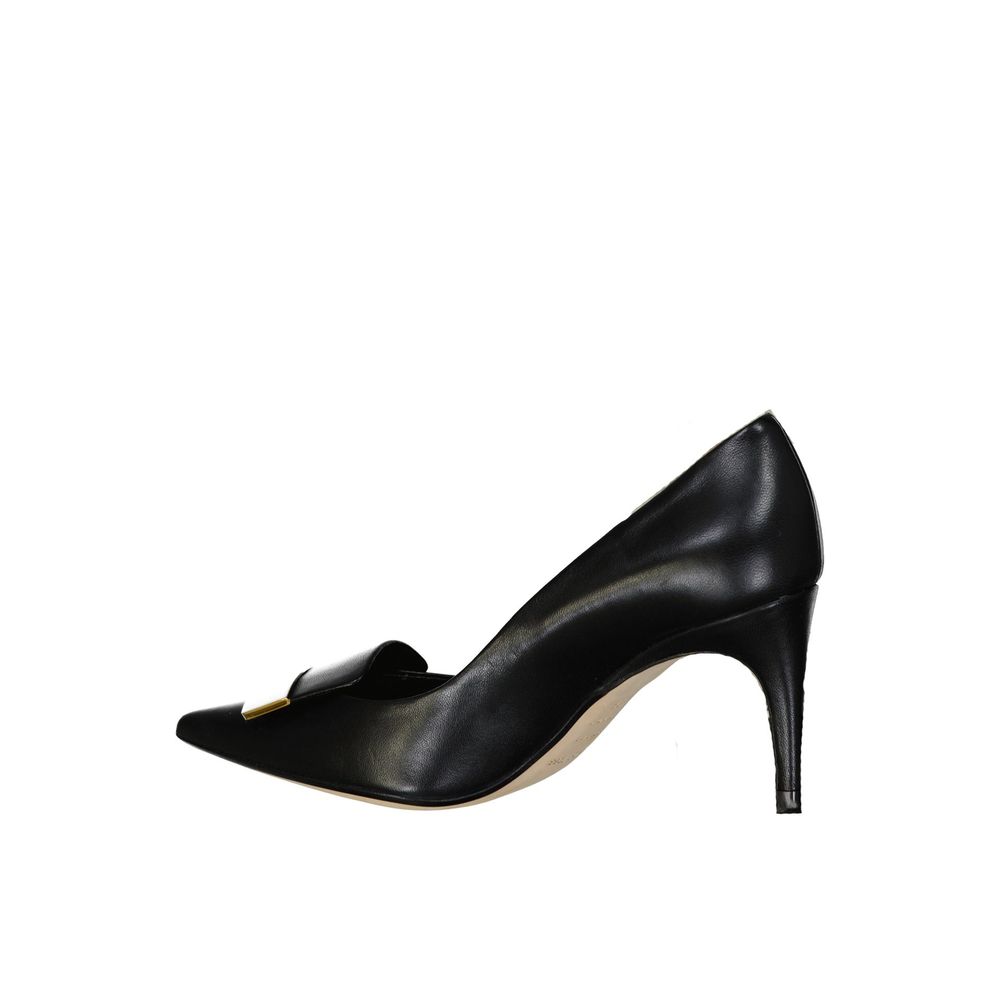 Sergio Rossi Black Calfskin High Heel Pumps - Image 3