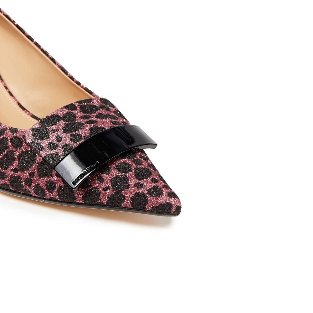 Sergio Rossi Multicolor Fabric Mid Heel Pumps - Image 4