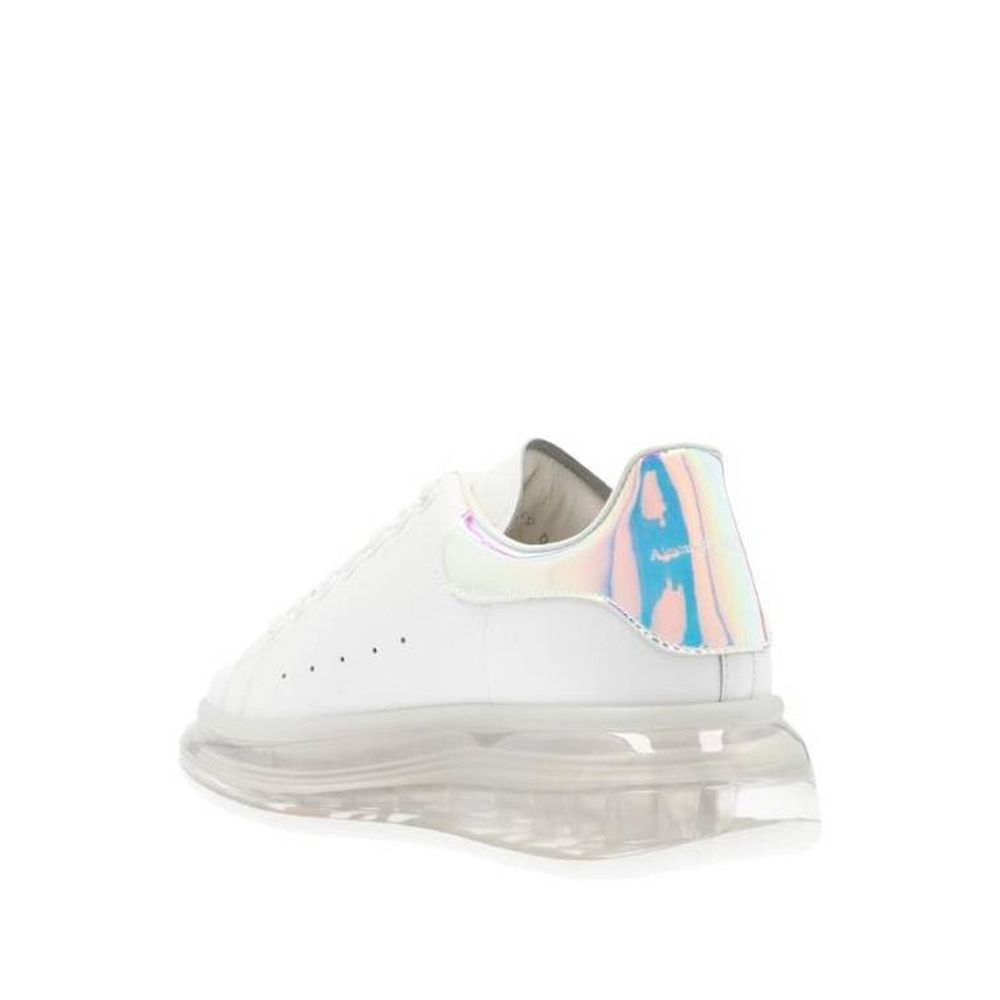 Alexander McQueen White Calfskin Chunky Sneakers - Image 2
