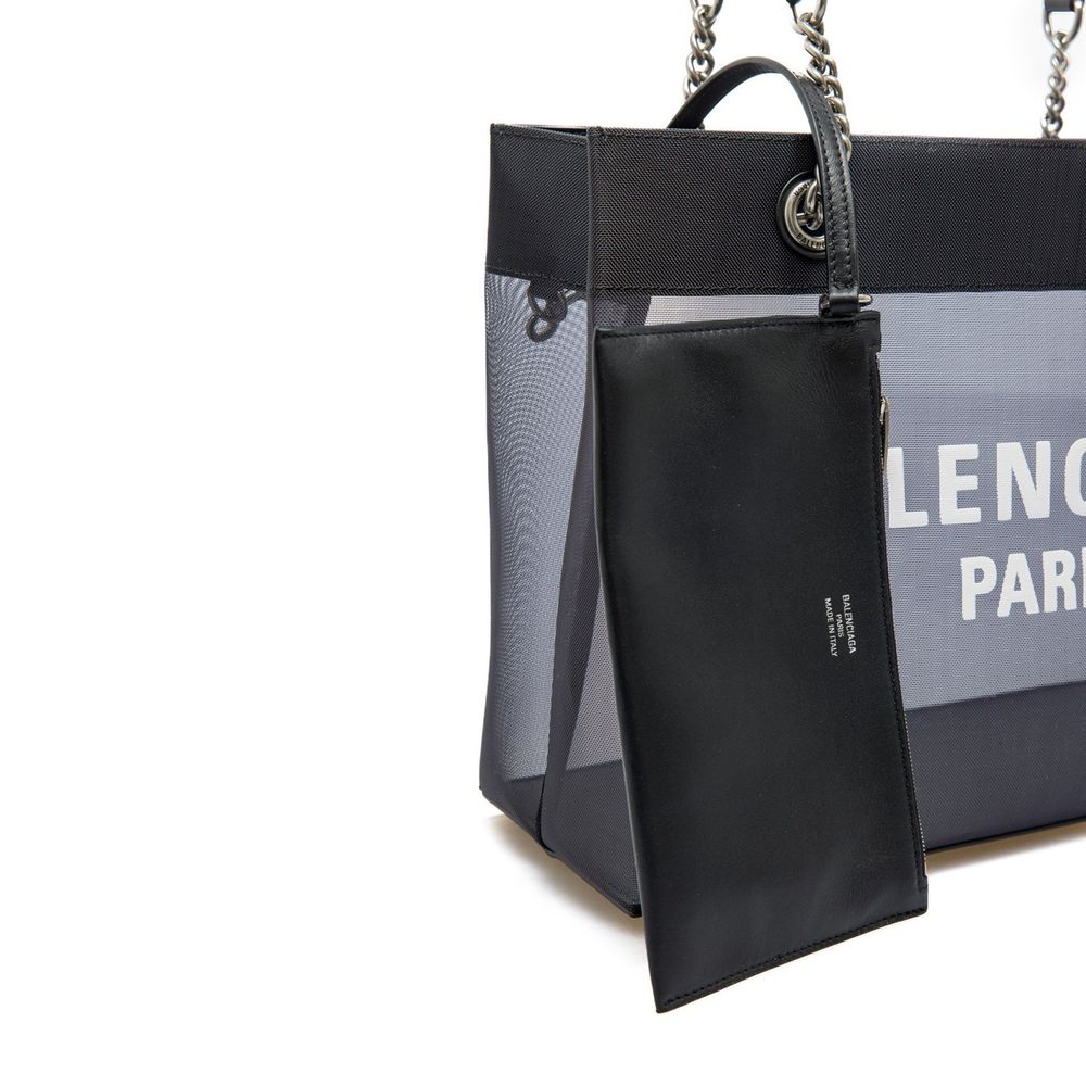 Balenciaga Black Polyester Tote Bag - Image 4