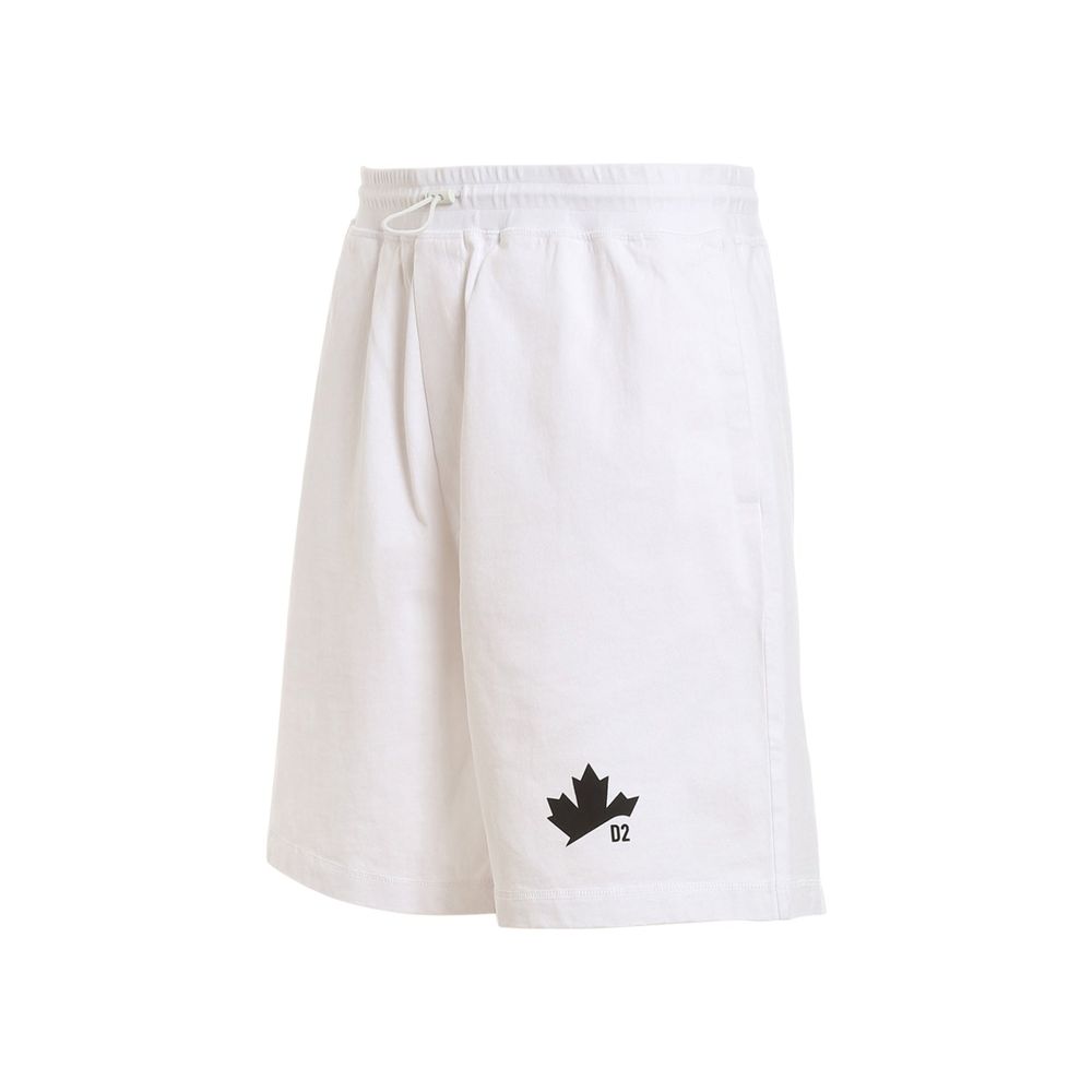 Dsquared² White Cotton Shorts - Image 3
