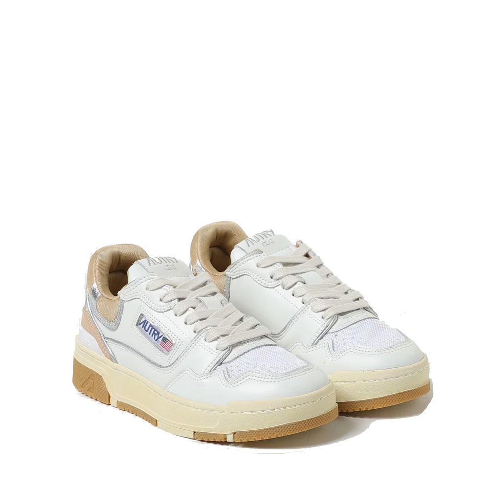 Autry White Leather Low Top Sneakers - Image 2