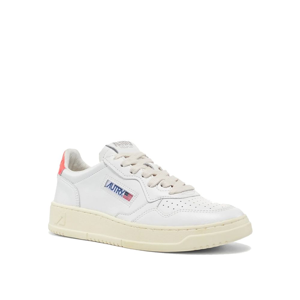 Autry White Leather Low Top Sneakers - Image 2