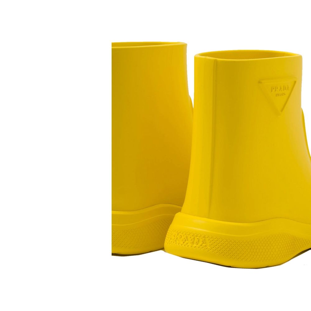 Prada Bicolor Rubber Rain Boots - Image 4