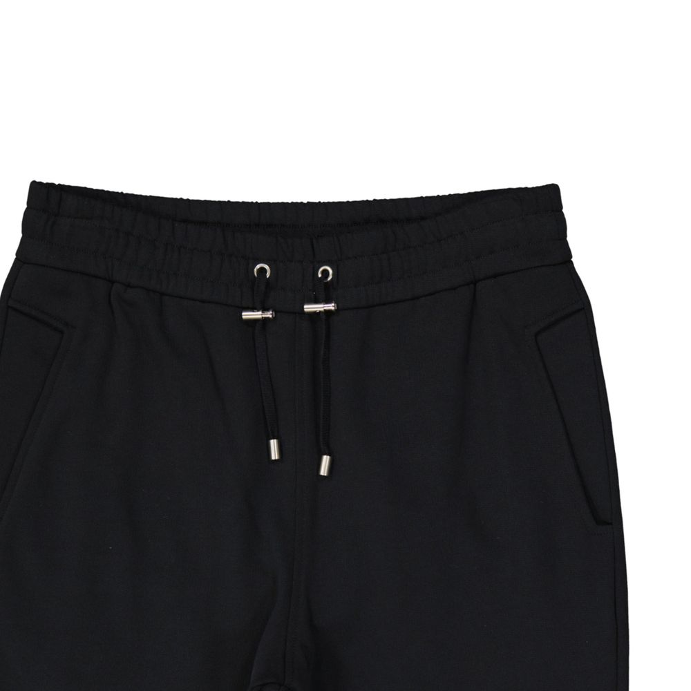 Balmain Black Cotton Joggers (Workout Pants) - Image 3
