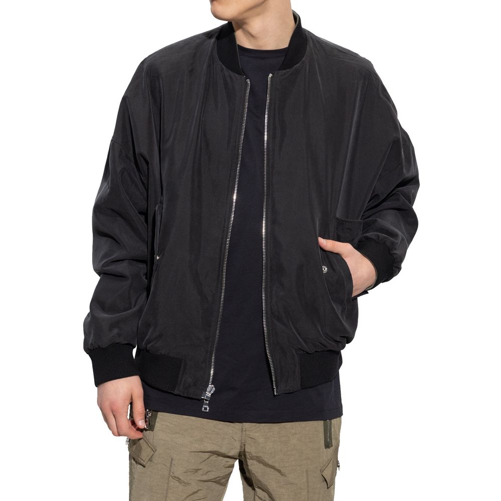 Balmain Black Cotton Bomber - Image 2
