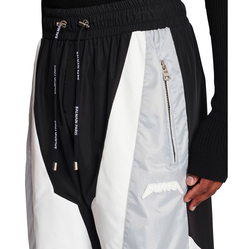 Balmain Black Polyester Athletic Pants - Image 4