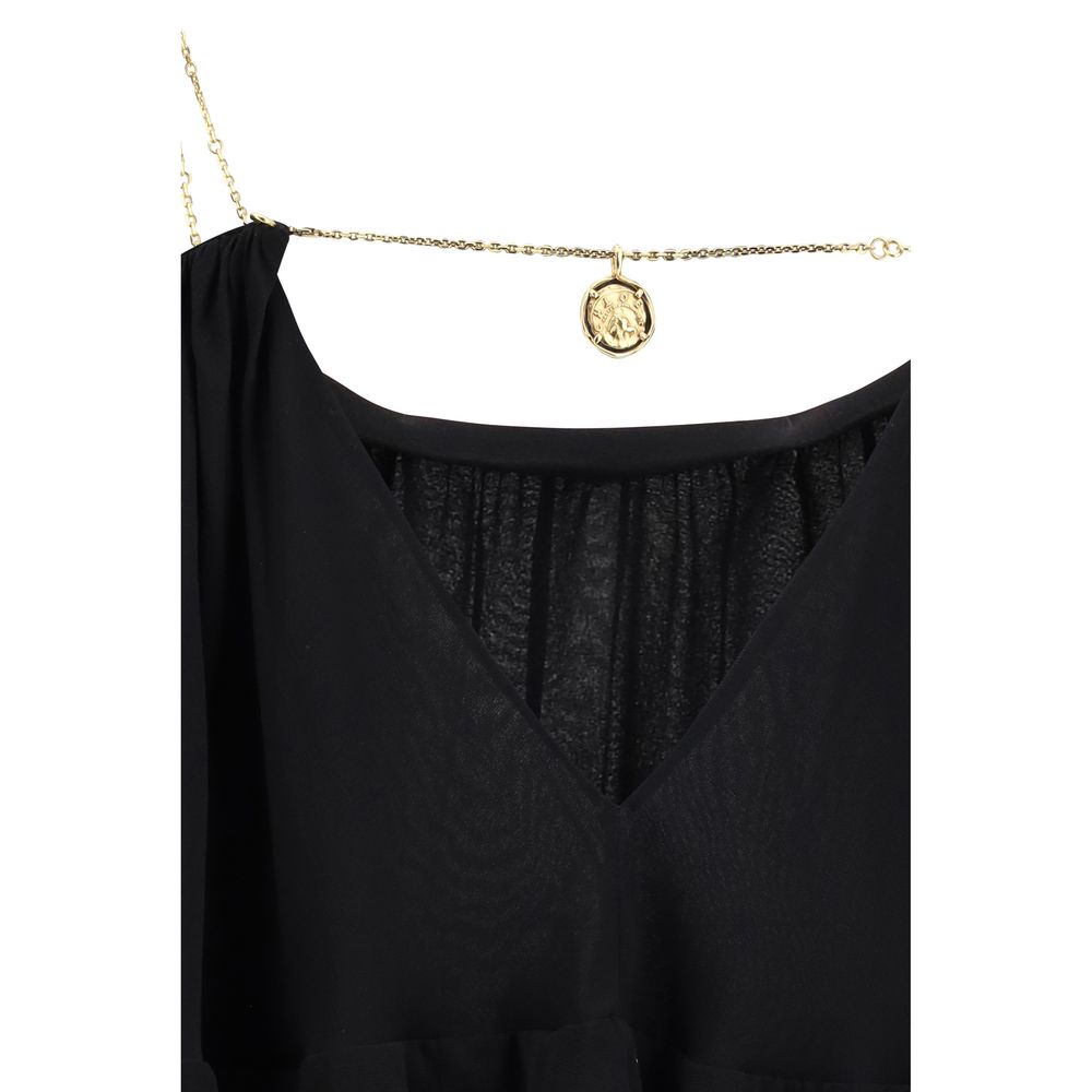 Chloé Black Silk Casual Dress - Image 3