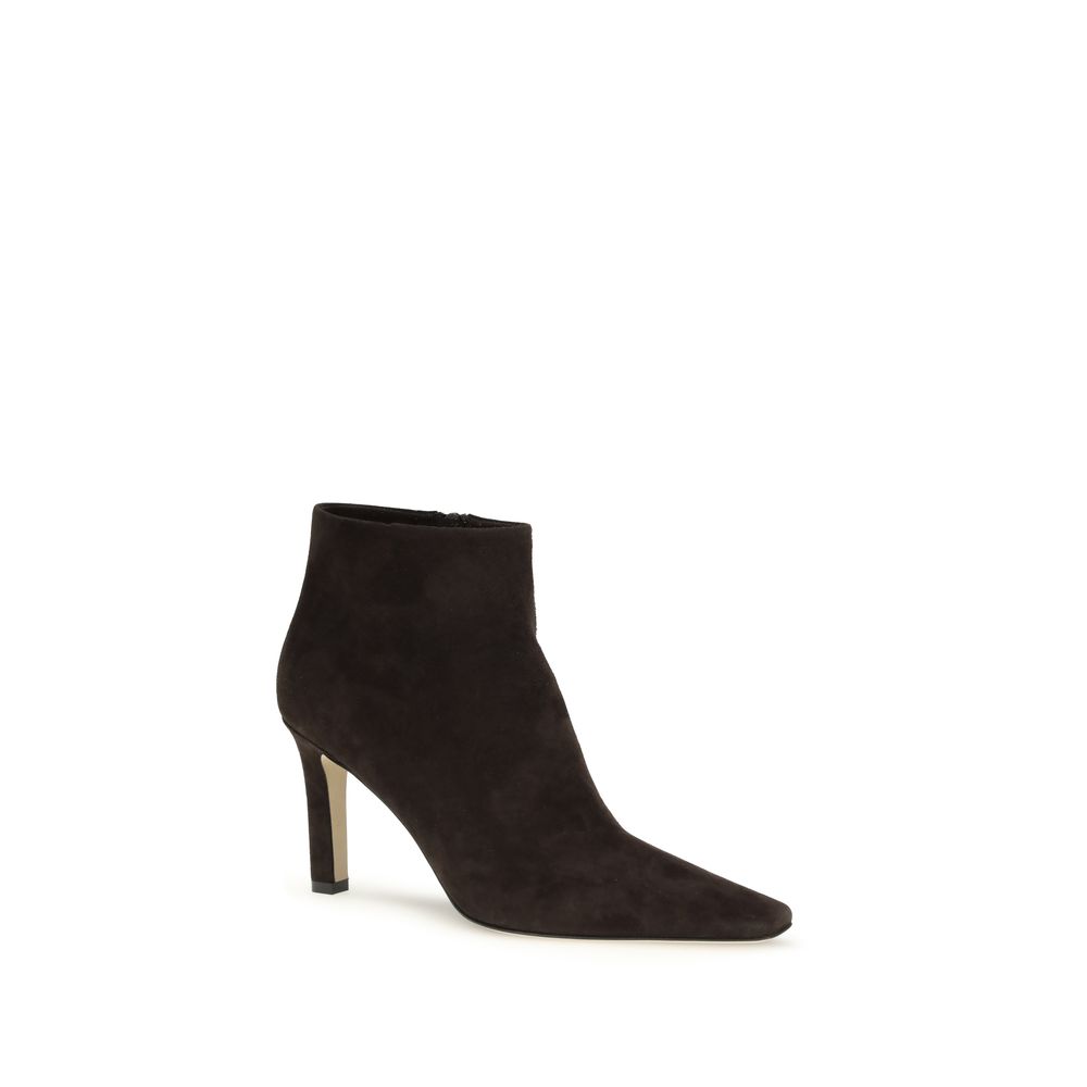 The Row Brown Lamb Leather Ankle Boots - Image 2