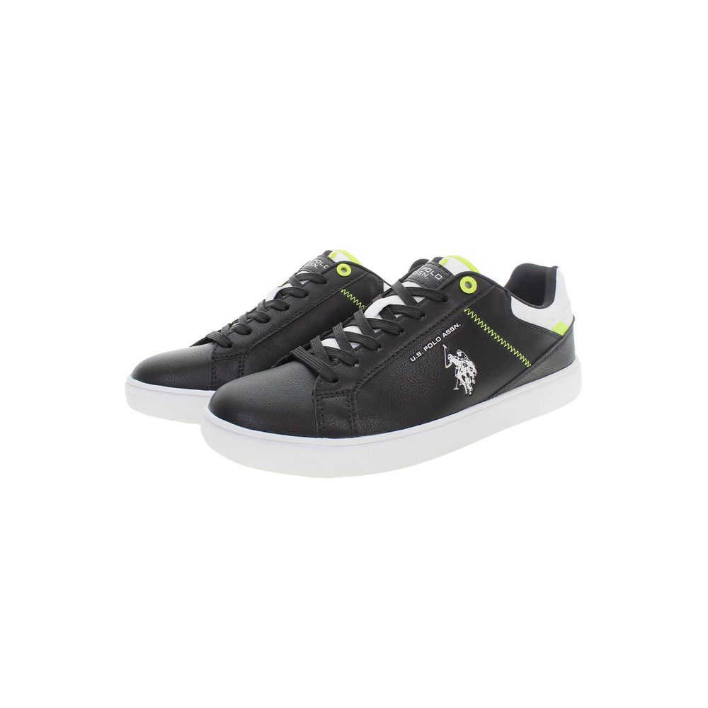 U.S. POLO ASSN. Black Polyester Low Top Sneakers - Image 2
