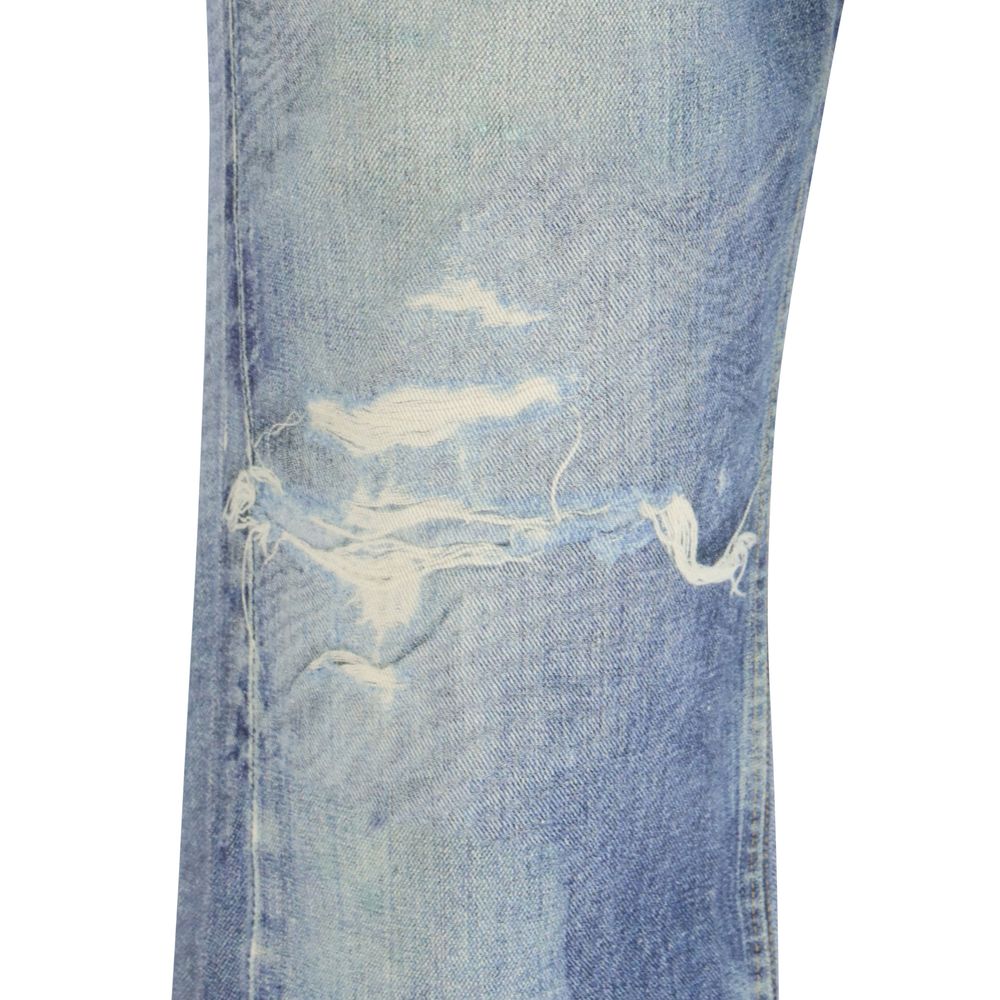Our Legacy Light Blue Cotton Relaxed Fit Jeans - Image 3