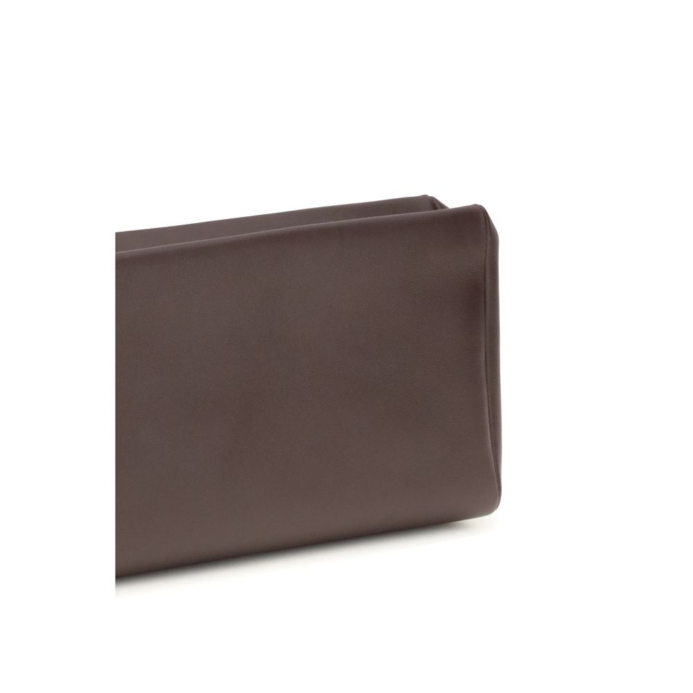 The Row Brown Lamb Ovis Aries Aries Shoulder Bag - Image 4