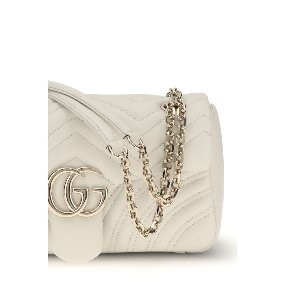 Gucci White Calf Leather Bos Taurus Shoulder Bag - Image 4