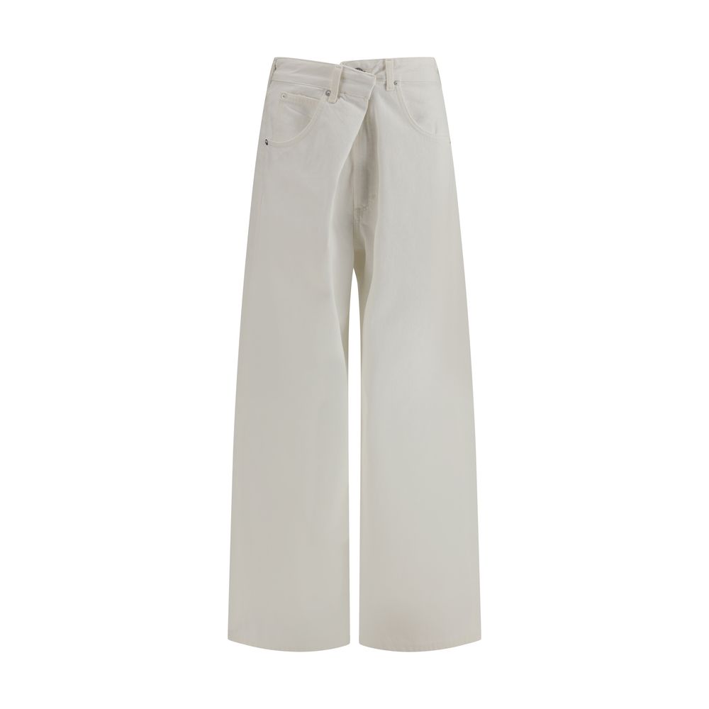 Agolde White Cotton Jeans Denim