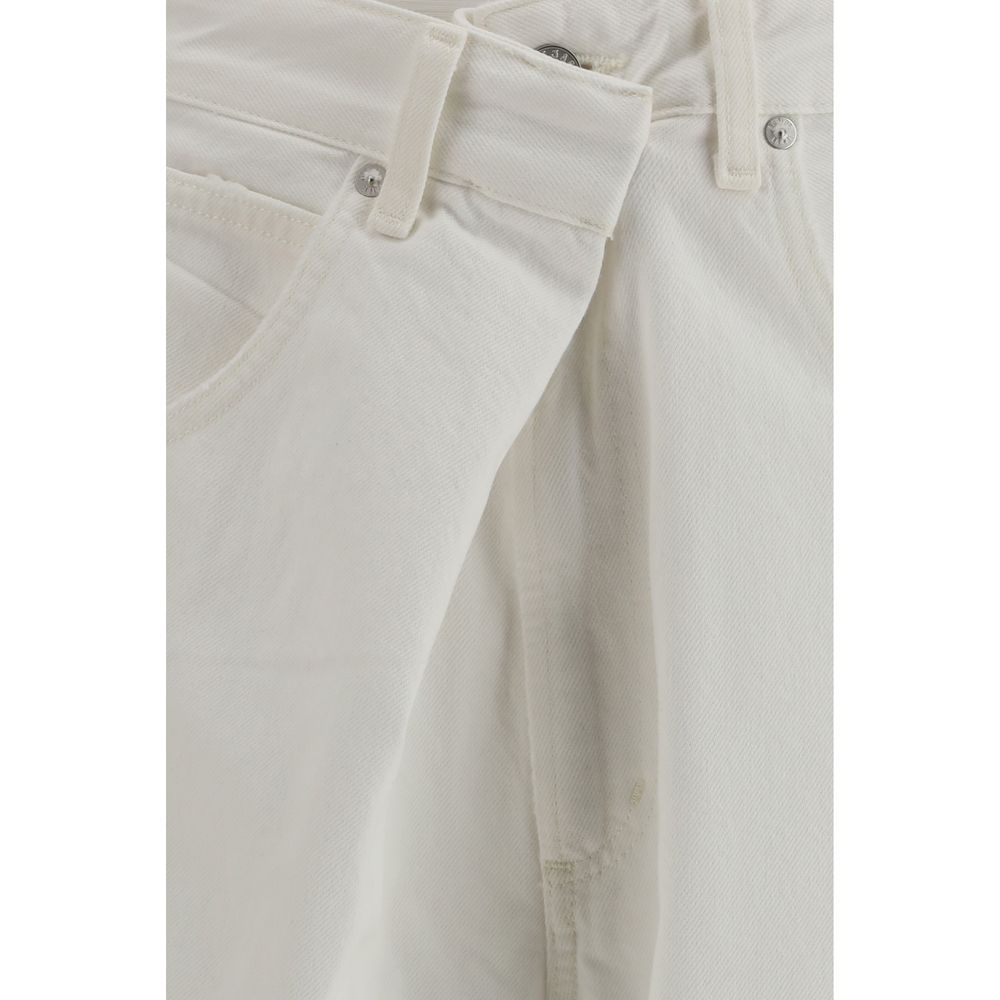 Agolde White Cotton Jeans Denim - Image 3