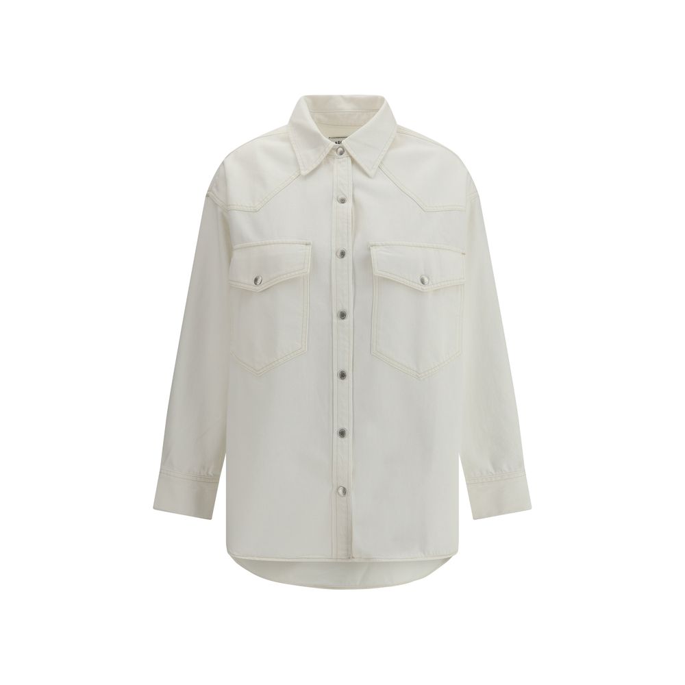 Agolde White Denim Shirt