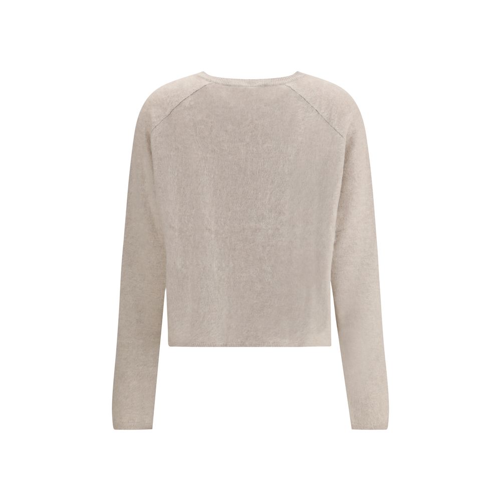 Lisa Yang Beige Cashmere Sweatshirt - Image 2