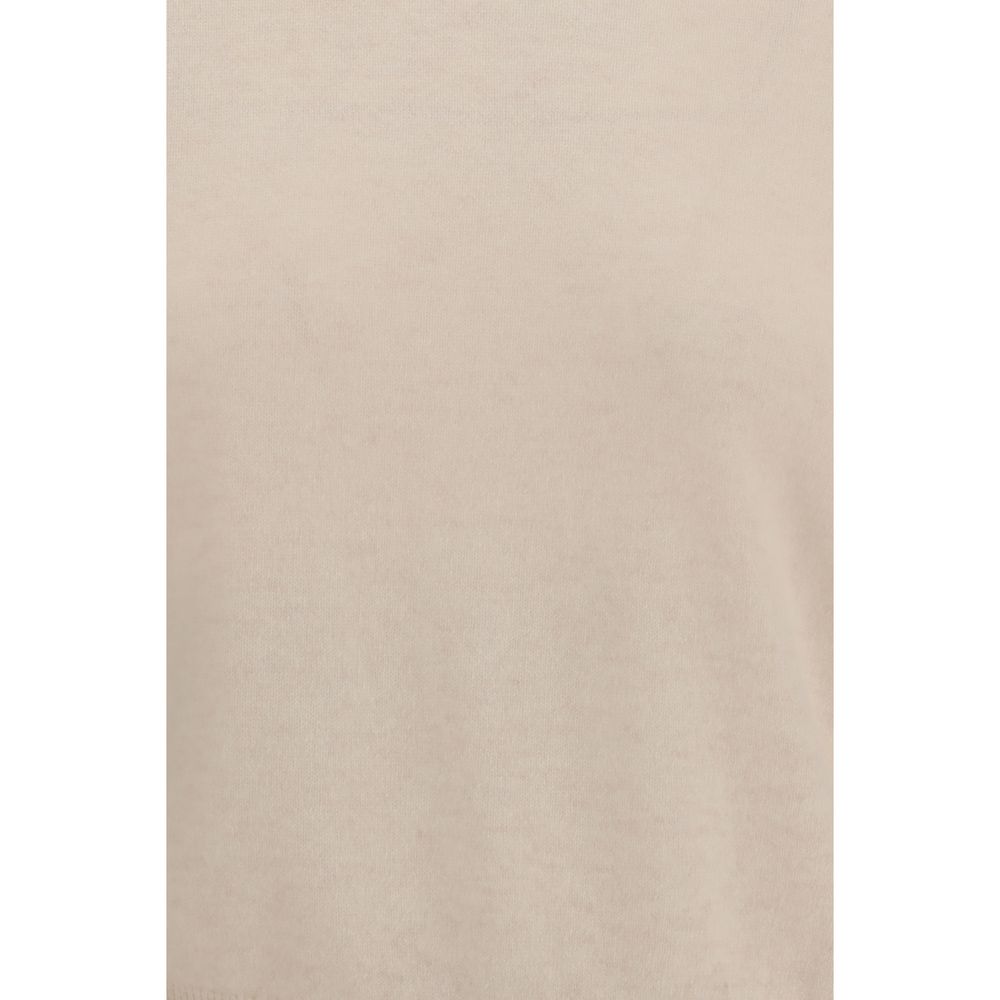 Lisa Yang Cream Fleece Wool Sweatshirt - Image 3