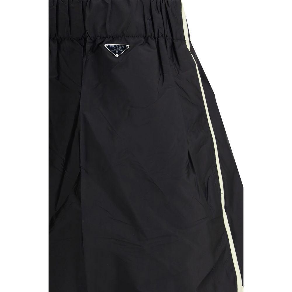 Prada Black Recycled Polyamide Bermuda Shorts - Image 3