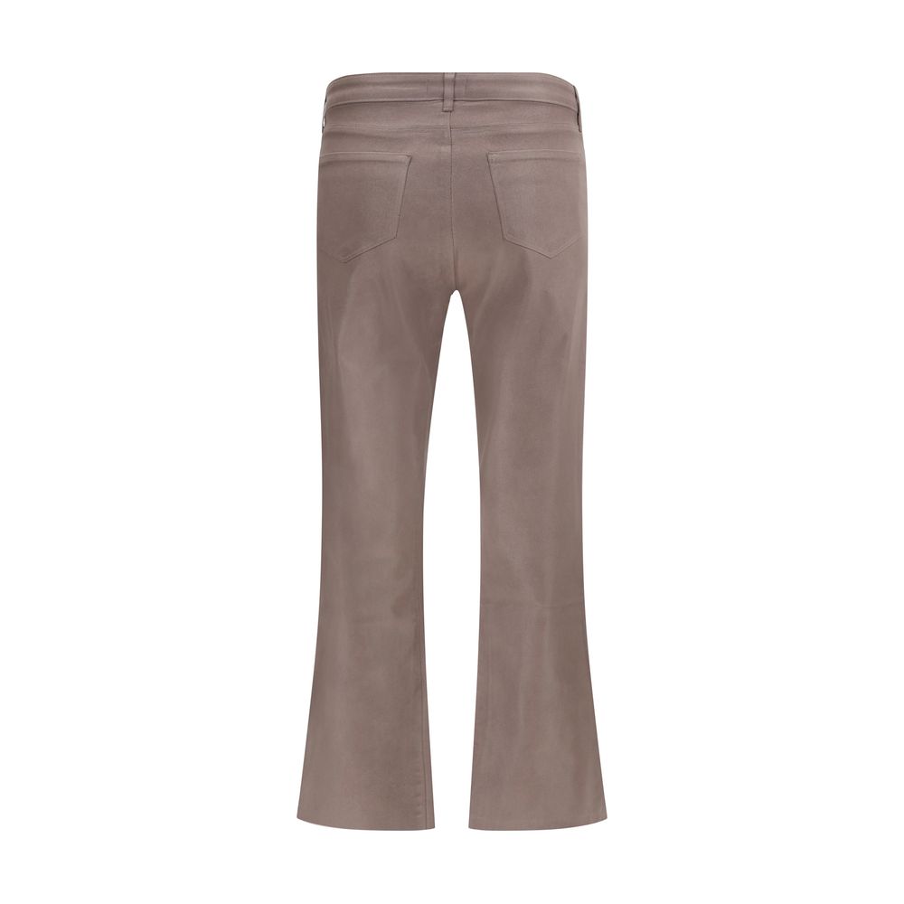 L'Agence Beige Cotton Casual Pants - Image 2