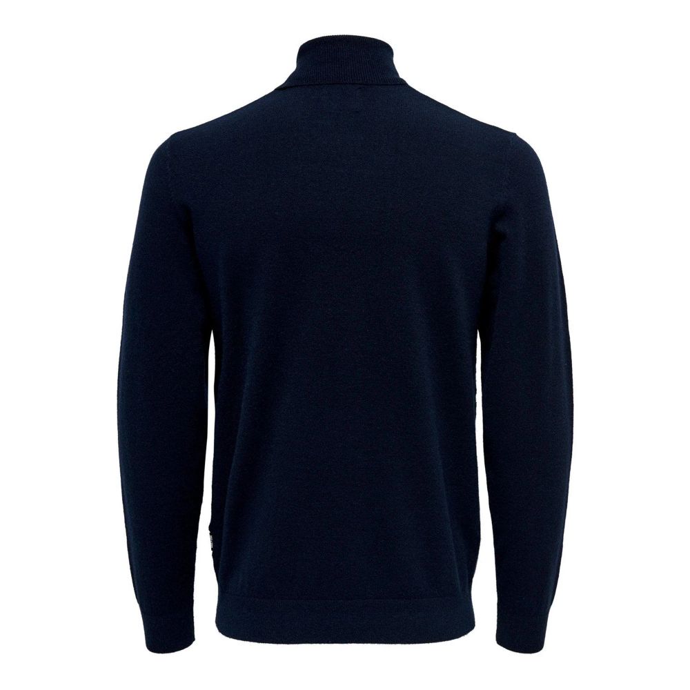 Only & Sons Blue Polyester Turtleneck - Image 2