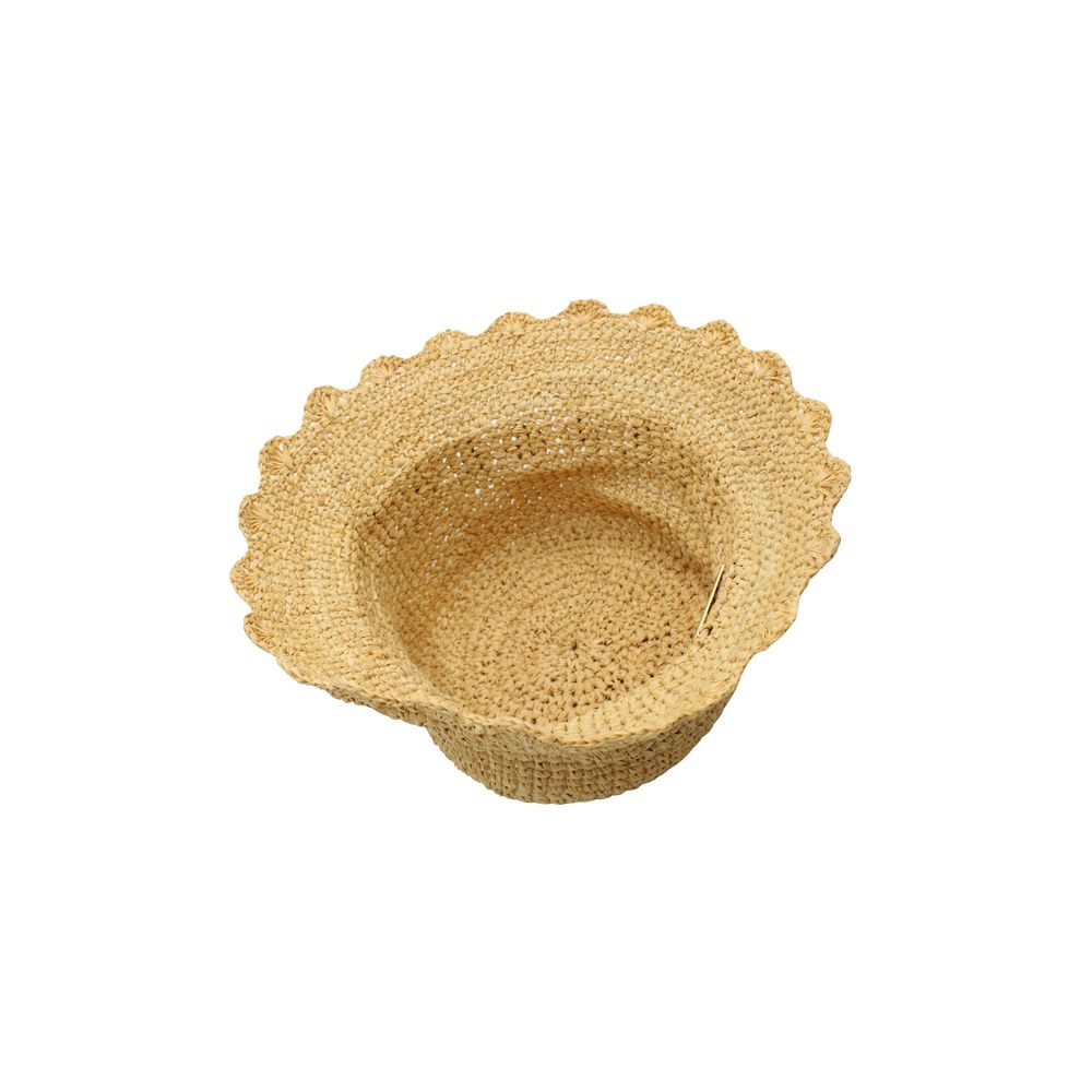 Paco Rabanne Beige Vegetable Fiber Bucket Hat - Image 2