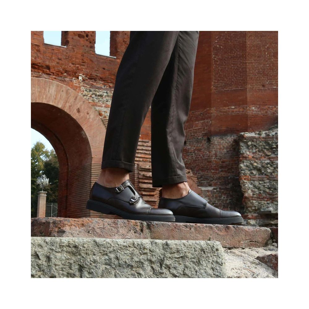 Duca di Morrone Black Leather Oxfords And Derbies - Image 2