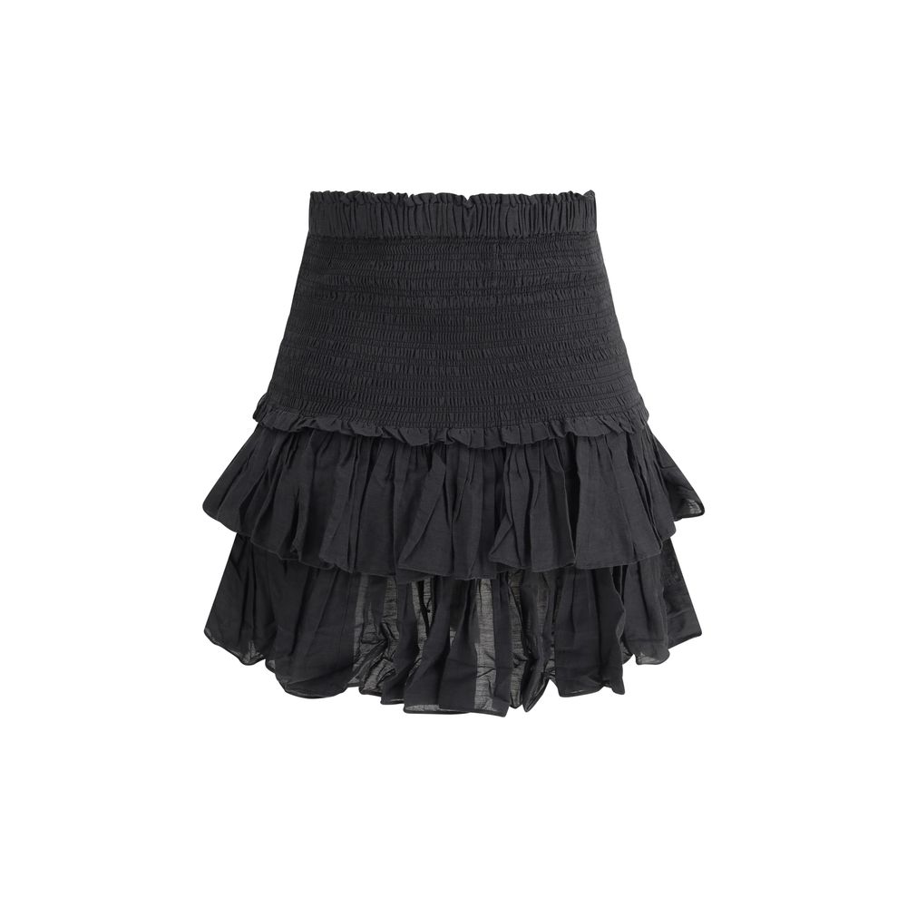 Marant Etoile Black Cotton Mini Skirt - Image 2