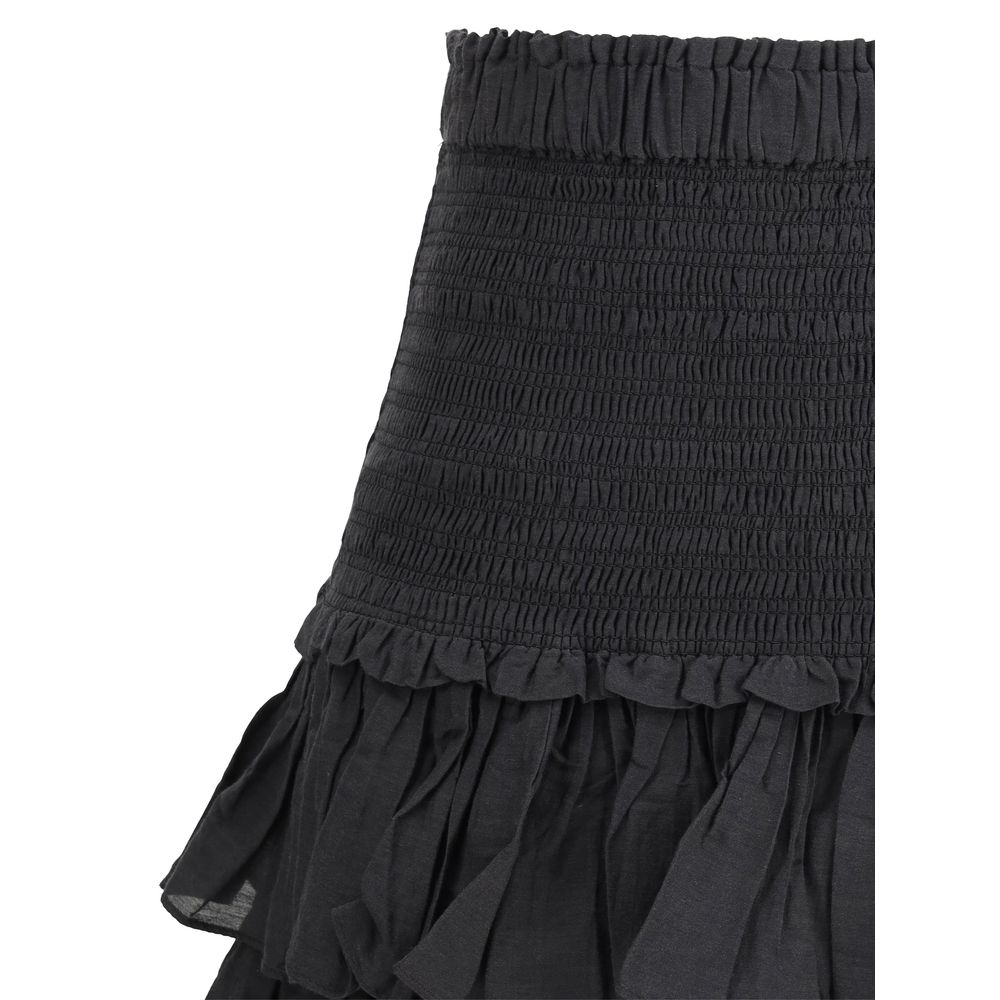 Marant Etoile Black Cotton Mini Skirt - Image 3