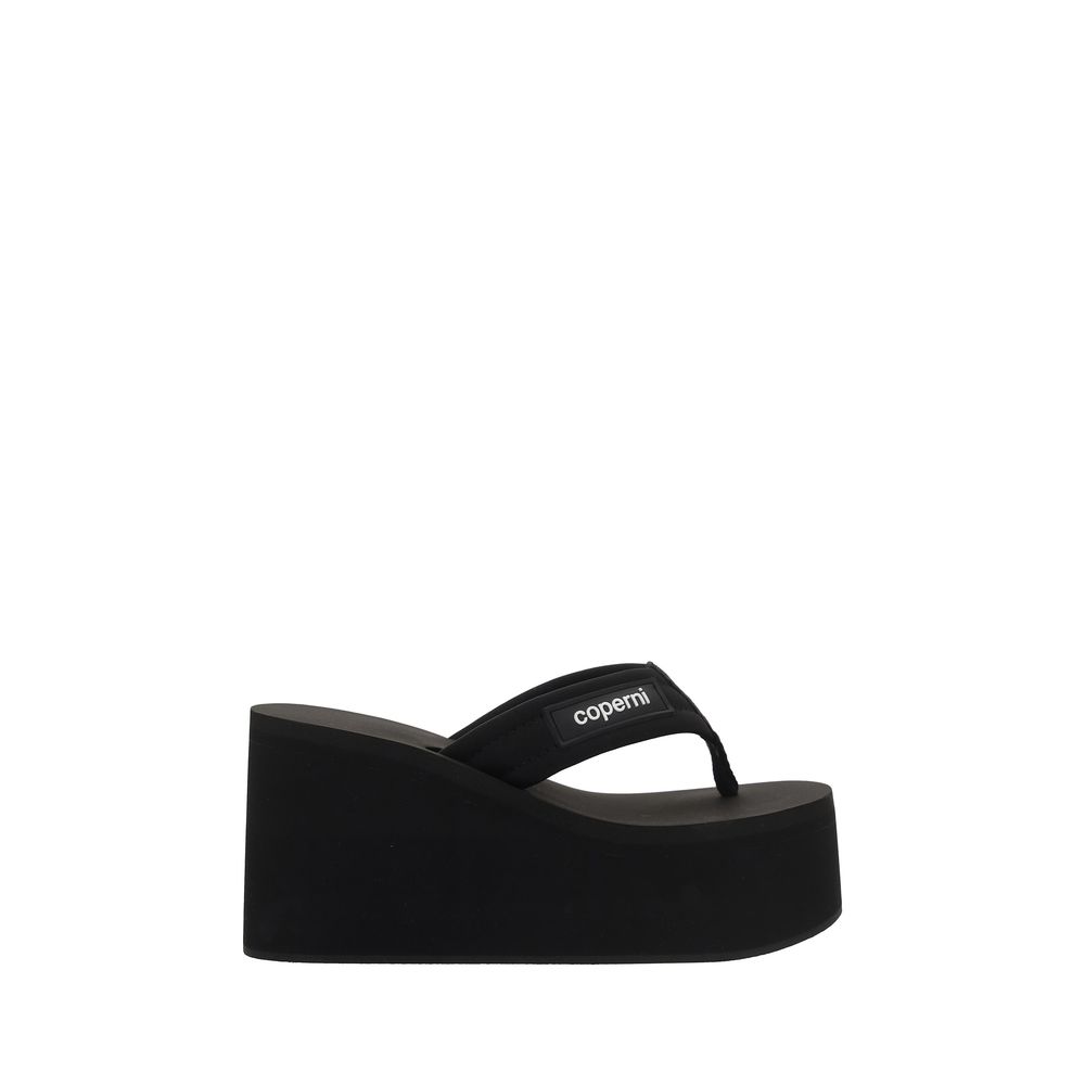 Coperni Black Polyamide Platform Sandals - Image 5