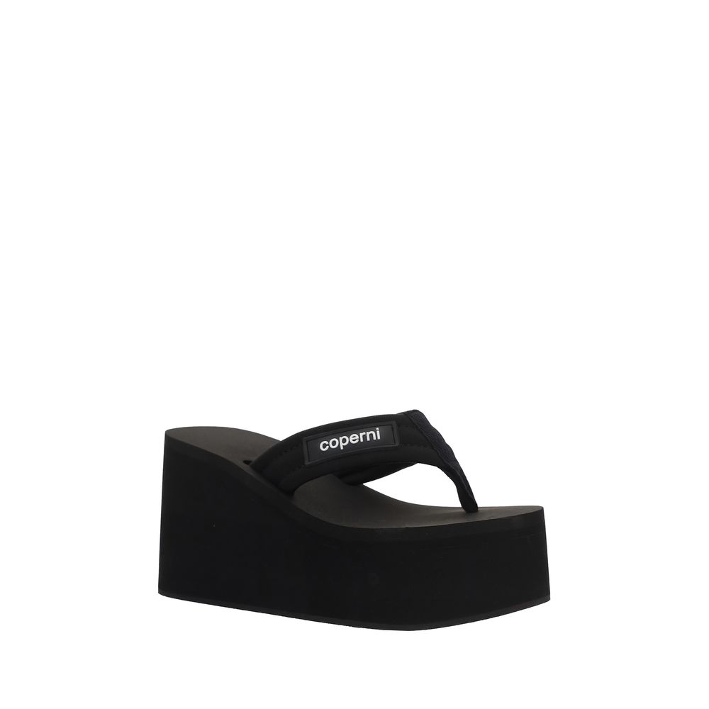 Coperni Black Polyamide Platform Sandals - Image 6