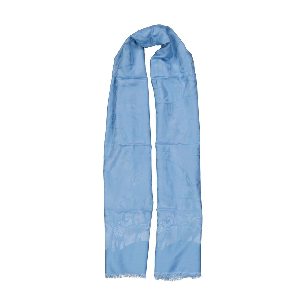 Lanvin Blue Silk Scarf - Image 4