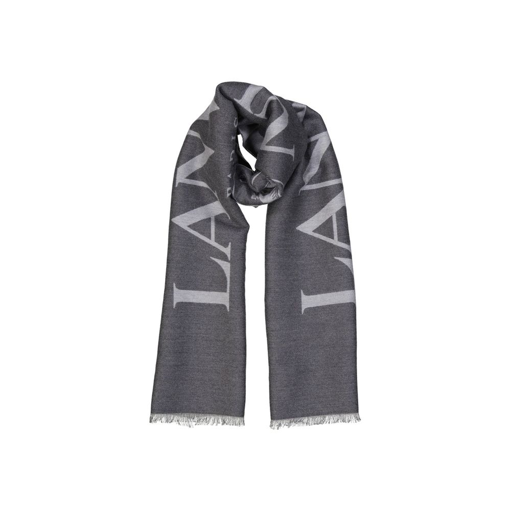Lanvin Gray Silk Scarf - Image 2