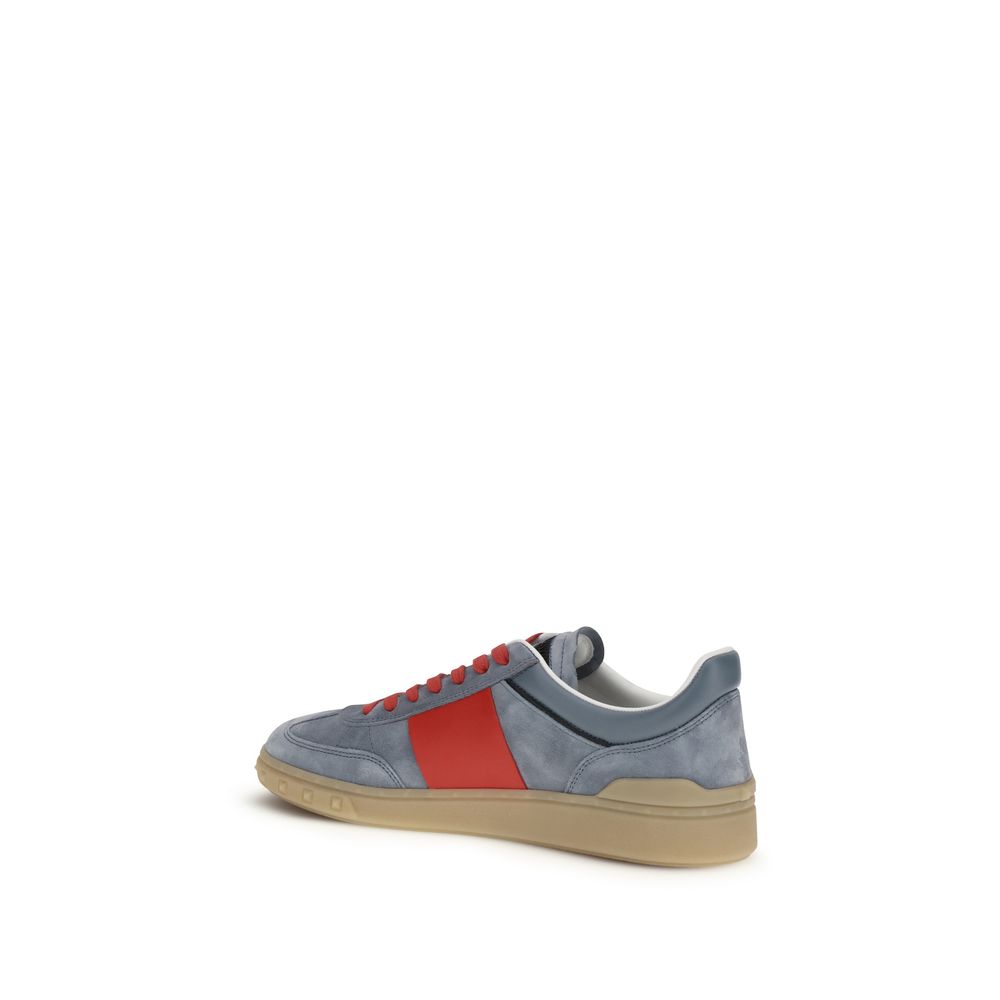 Valentino Garavani Multicolor Calf Leather Bos Taurus Low Top Sneakers - Image 3