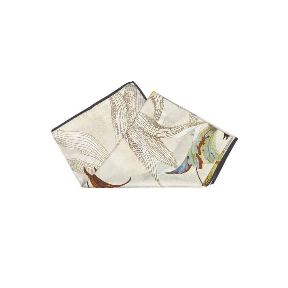 Borbonese White Silk Women Scarf - Image 3