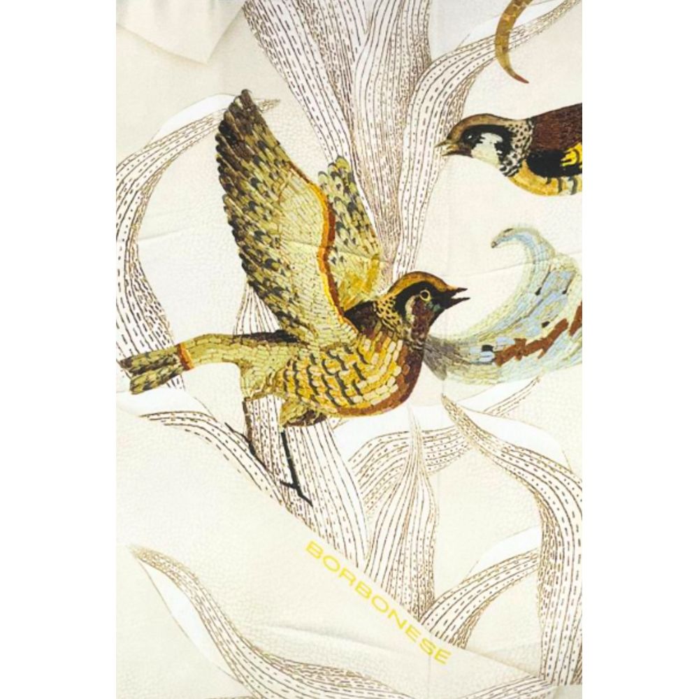 Borbonese White Silk Women Scarf - Image 4