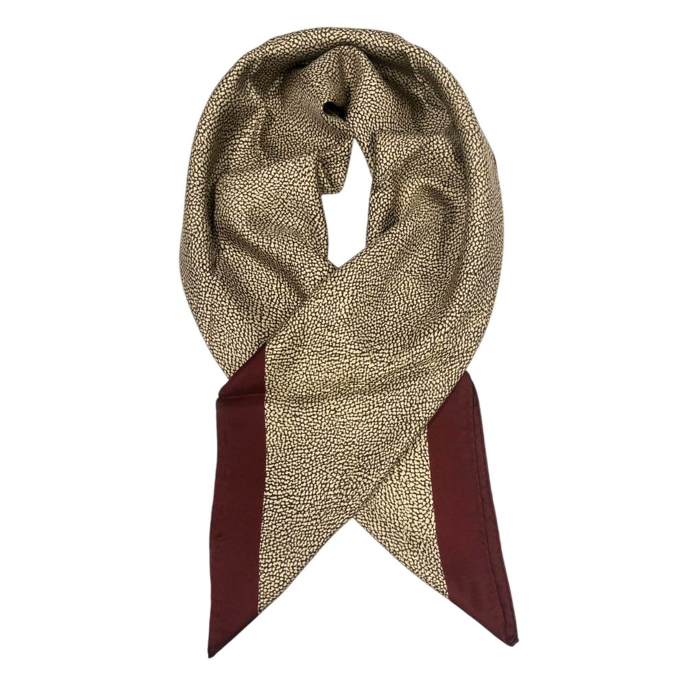 Borbonese Red Silk Women Scarf - Image 2