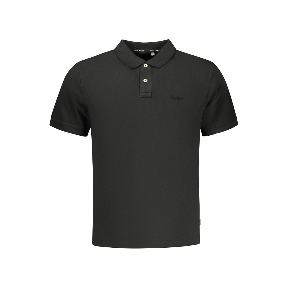 Pepe Jeans Black Cotton Men's Polo Shirt
