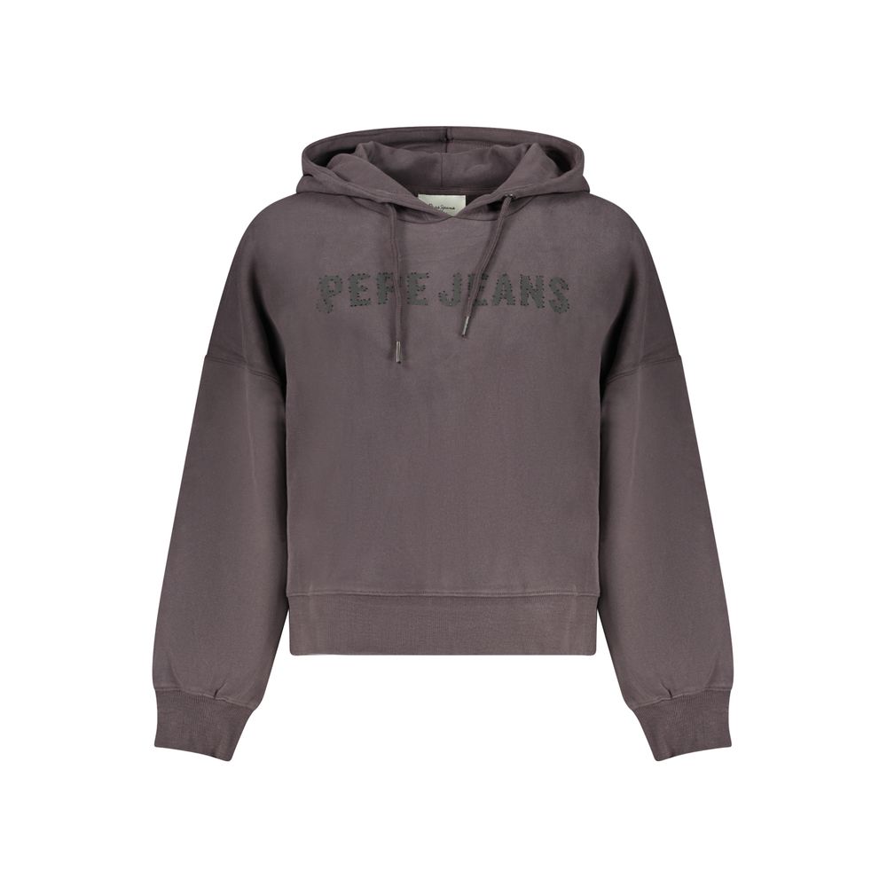 Pepe Jeans Black Cotton Women Sweatshirt