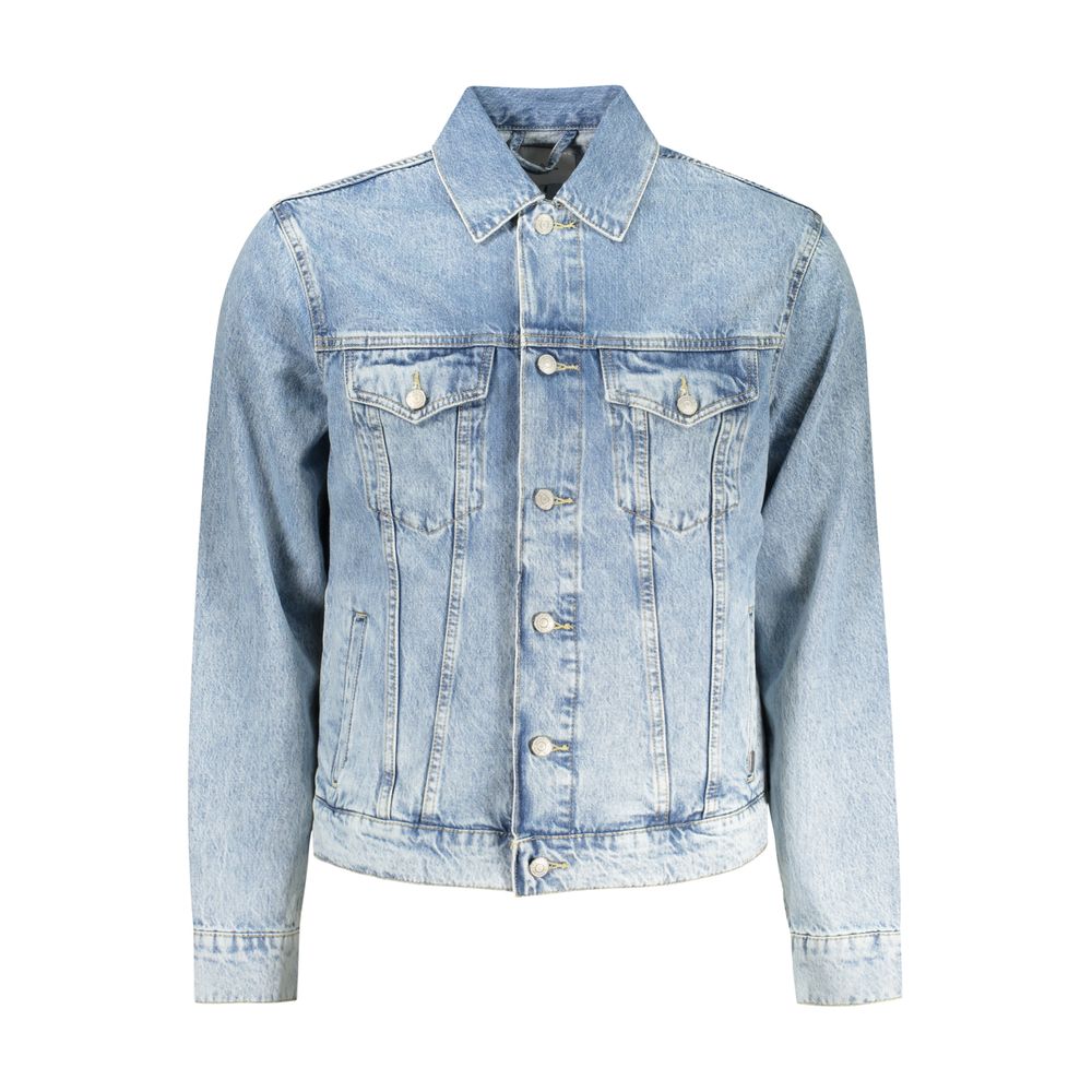 Pepe Jeans Azzurro Cotton Men Jacket